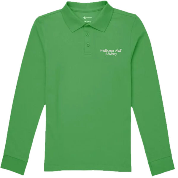 Embroidered Adult Long Sleeve Polo Thumbnail